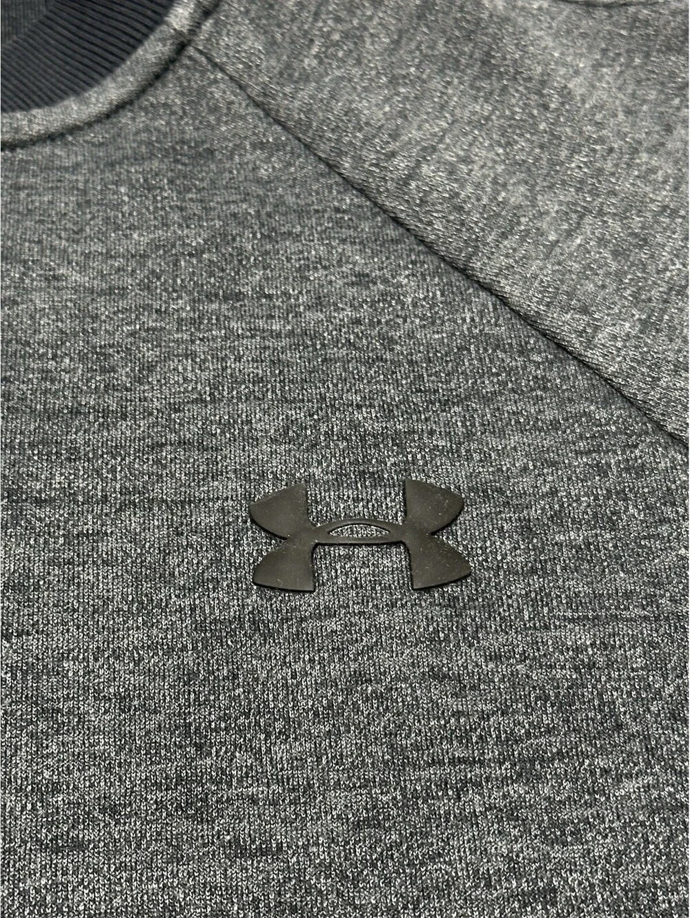 Under Armour Men’s Medium Fitted Full Zip Jacket Gray Athletic Activewear